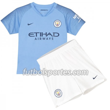 Camisetas Manchester City Niño Primera Equipacion 2018/2019